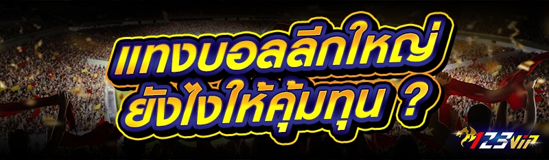 แทงบอลลีกใหญ่ ยังไงให้คุ้มทุน ?